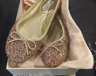 Jimmy Choo size 9.5 glitter slippers