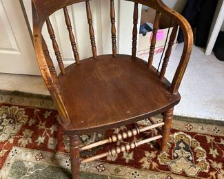 Pair of barrel chairs