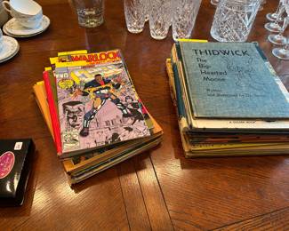 Lots of vintage books!