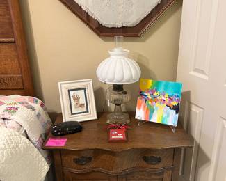 Oak wash stand antique