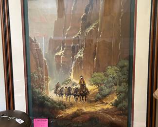 G Harvey signed and numbered framed art