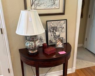 Cherrywoodantique half Moon table
