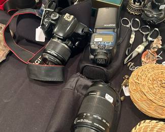 Canon 35 mm cameras and lenses