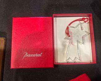 Baccarat Christmas orns