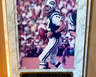 Signed Joe Namath Photo