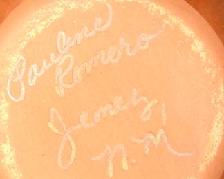 Pauline Romero, Jemez NM red pottery wedding vase