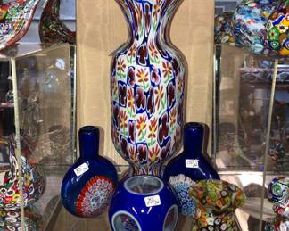 Fratelli Toso, millefiori Murano Daisy vase