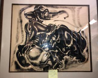 Paul B. Travis Circus drawing