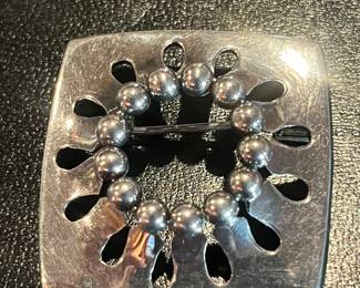 Swedish silver modernist pin.