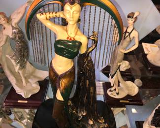 Erte resin sculpture