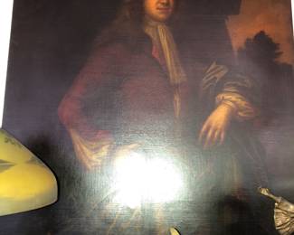 Large oil on canvas of a gentleman ca. 1800