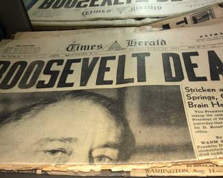 A selection of historic newspapers