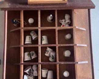 Located in garage. Knickknack display piece.