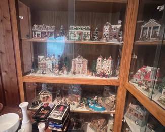 Cabinet #4: Sorry that the bottom shelf is partially blocked. Cabinet #3 & #4 are located to the left of the fireplace.