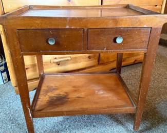 7 Antique2DrawerTeaCart