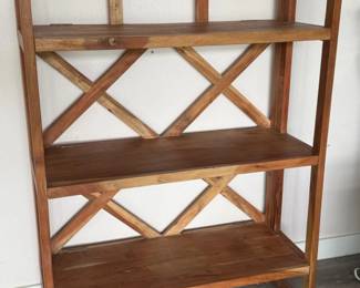 105 WoodFoldingShelvingUnit