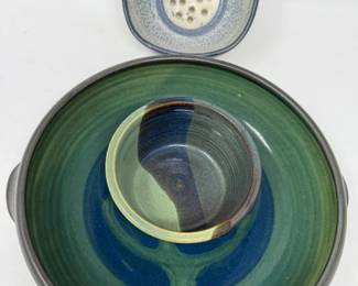 61 HandCrafted2BowlSetwithBerryBowl