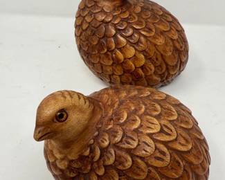 45 ArnelsCeramicQuailFigurines1970s
