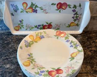 200 10CorelleVitrelleSaladPlatesMelamineTray