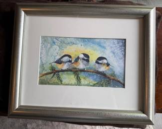 25 WinterChickadeesbyPamSharpSignedandNumbered