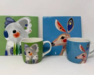 62 KoalasandKangaroosMaxwellWilliamsDesignerCupsandTrivets