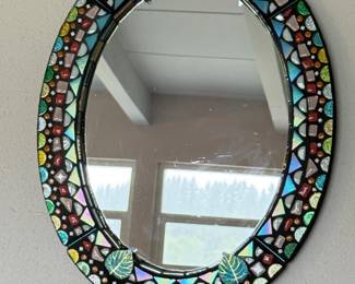 19 HandCraftedOvalMosaicMirror