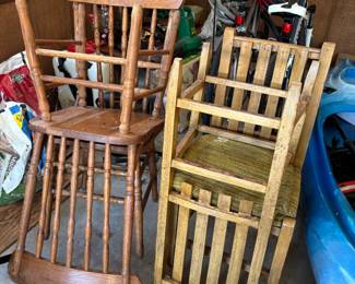Wooden chairs