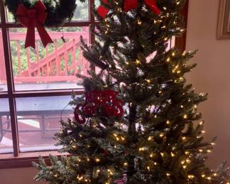 Christmas tree with lights