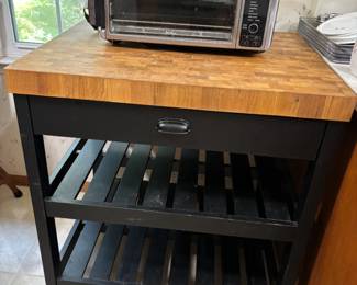 Butcher Block with storage