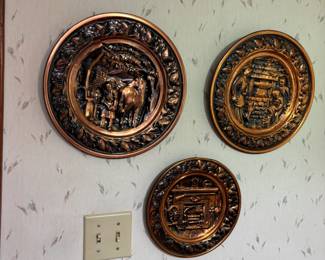 Brass hanging wall decor