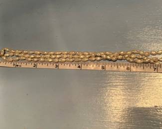 Vintage 3 strand freshwater peal bracelet with 14k gold clasp