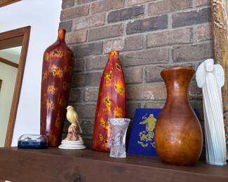 Vases, misc decor