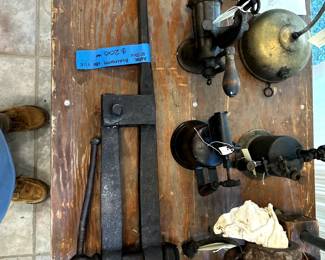 A rare "leg" vice used for blacksmithing