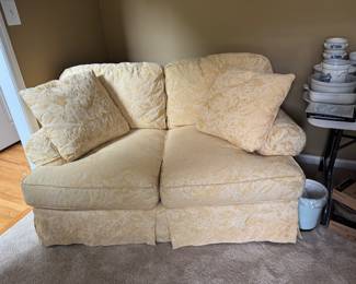 Yellow loveseat