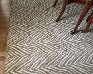 Zebra style rug