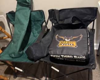 Stadium and folding chairs