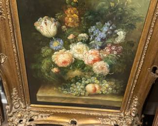 Floral oil painting