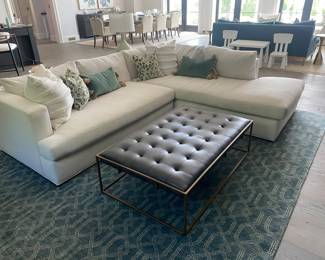 Serena & Lilly white sectional