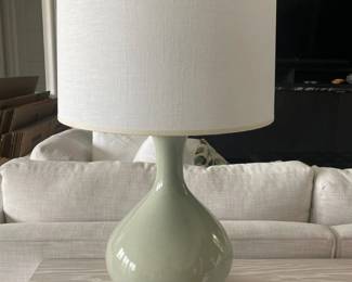 Battery Powered Blue Lamp