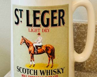 St. Leger Scotch Whiskey Ceramic Pitcher