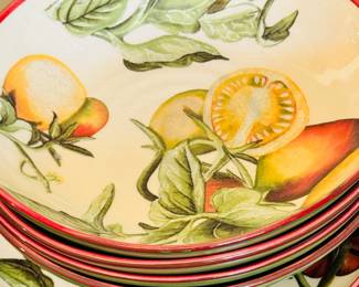 Botanical Tomato Salad Plates by William Sonoma