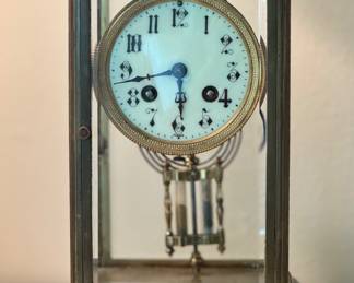 French Antique Crystal Regulator
