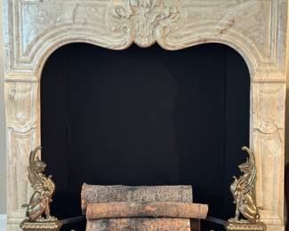 Elegant Marble Fireplace Mantel