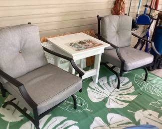 Patio rocking chairs only 8 months old