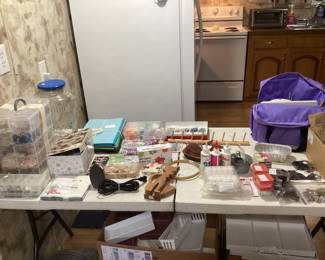Jewelry making supplies, small sewing machine
