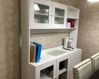 Large cabinet with glass doors