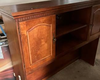 Top of desk and bottom is in the bedroom