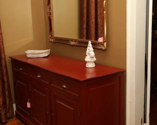 Unique Red Dresser