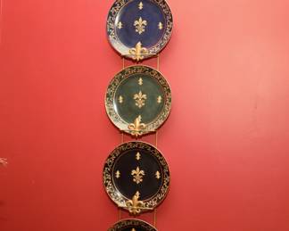 Decorative Fleur De Lis Plates