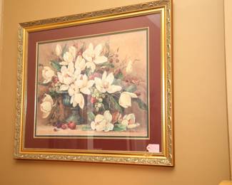 Framed Magnolia Print by Barbara Mock